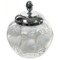 Round Clear Crystal Glass Cotton Ball Jar